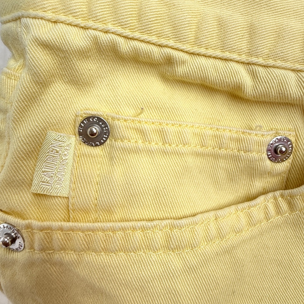 Lauren Ralph Lauren | Yellow Mid-Calf/Croppedโ Pants | Cotton | Size Tag Removed - Picture 6 of 10